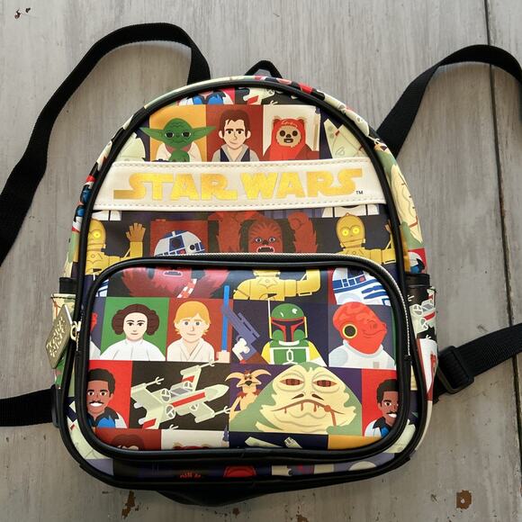 Star Wars Handbags - Star Wars Characters Mini Back Pack Lucas Films Jaba Han Ewok Millennium Falcon